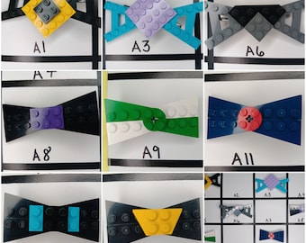 Brick Bow Hair Clip | Handmade Using Genuine Toy Brick Elements | A1-16