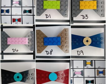 Brick Bow Hair Barrette | Handmade Using Genuine Toy Brick Elements | D1-14