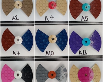 Brick Bow Hair Clip | Handmade Using Genuine Toy Brick Elements | A2-15