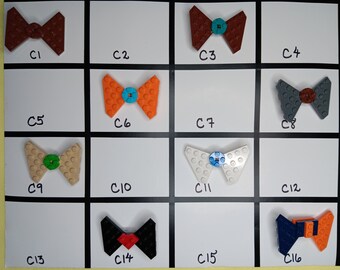 Brick Bow Hair Clip | Handmade Using Genuine Toy Brick Elements | C1-16