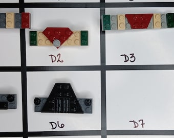 Star Wars inspired Brick Hair Clips | Handmade Using Genuine Toy Brick Elements