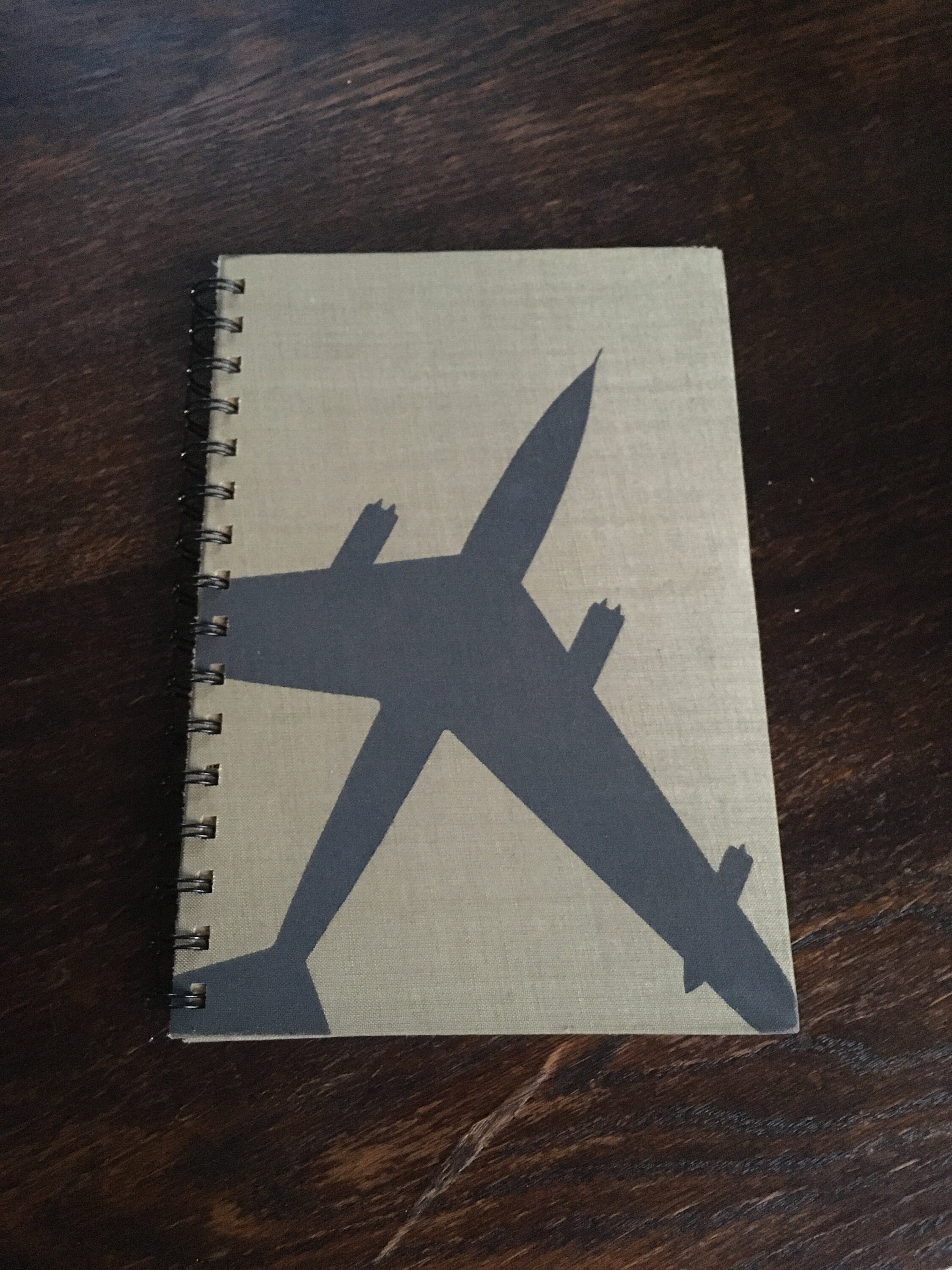 Upcycled Notebook AIRPLANE Notebook Diary Ringbook Etsy