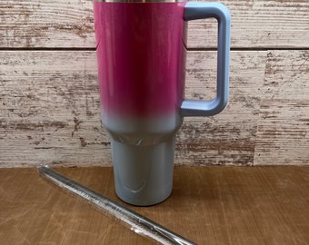 40oz Sublimation Ombre Shimmer Tumbler