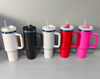 40oz Pink/Blue plated tumblers