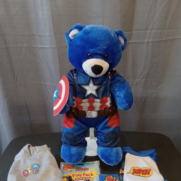 Captain America Build a Bear Etsy