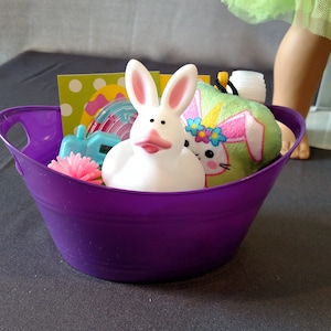 18 inch doll Easter Dress with Easter Basket