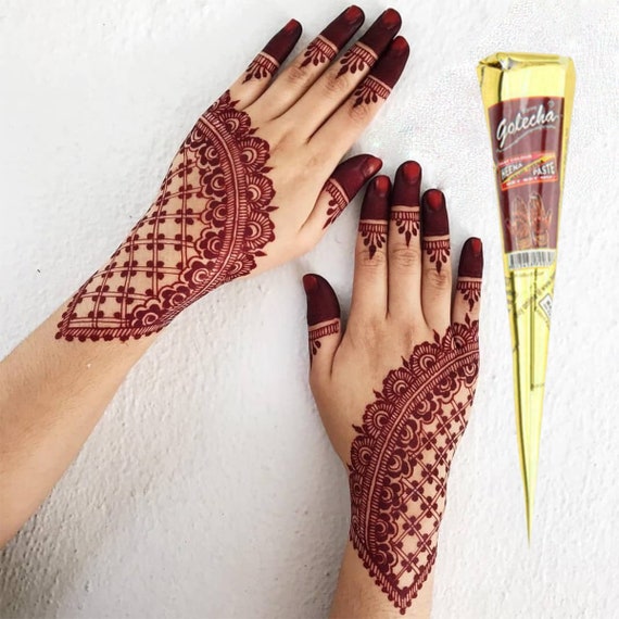 Maroon Henna Deep red mehendi cone Tube Henna Fines color No Etsy