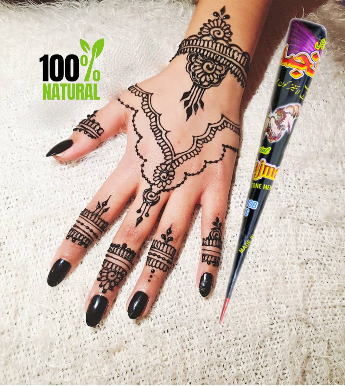 Henna Cone Mehendi Cone Temporary Tattoo Halal Henna Cone Etsy