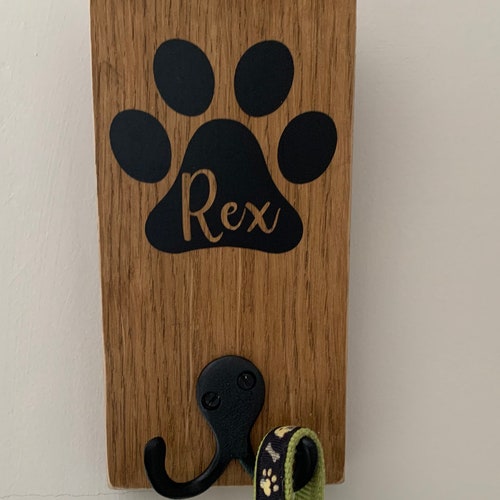 Personalised Dog Lead Hook Etsy UK