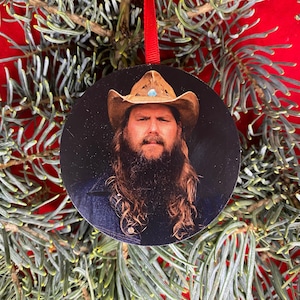 Chris Stapleton Christmas Tree Ornament Holiday Gift Exchange Country Music Stocking Stuffer
