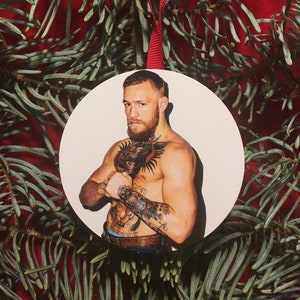 Conor McGregor Christmas Ornament: Laser Engraved Gift