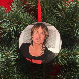 Keith Urban Christmas Tree Ornament Holiday Gift Exchange Stocking Stuffer