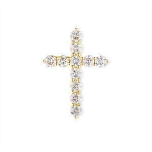 Divine Brilliance Diamond Cross Pendant | Diamond Cross Pendant | Gold Cross Pendant | Cross Necklace | 14K Gold Pendant | Cross Pendant