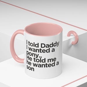 Cute Horse Lovers Coffee Mug, Gift for Kids, Animal Lover Cup, Funny Horse Daddy Mug, Horse Dad Present