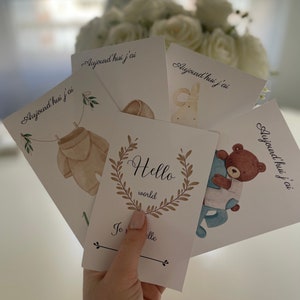Carte étapes bébé filles ou garçon