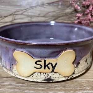 Personalized Handmade Ceramic Pet Bowls XXS-XL