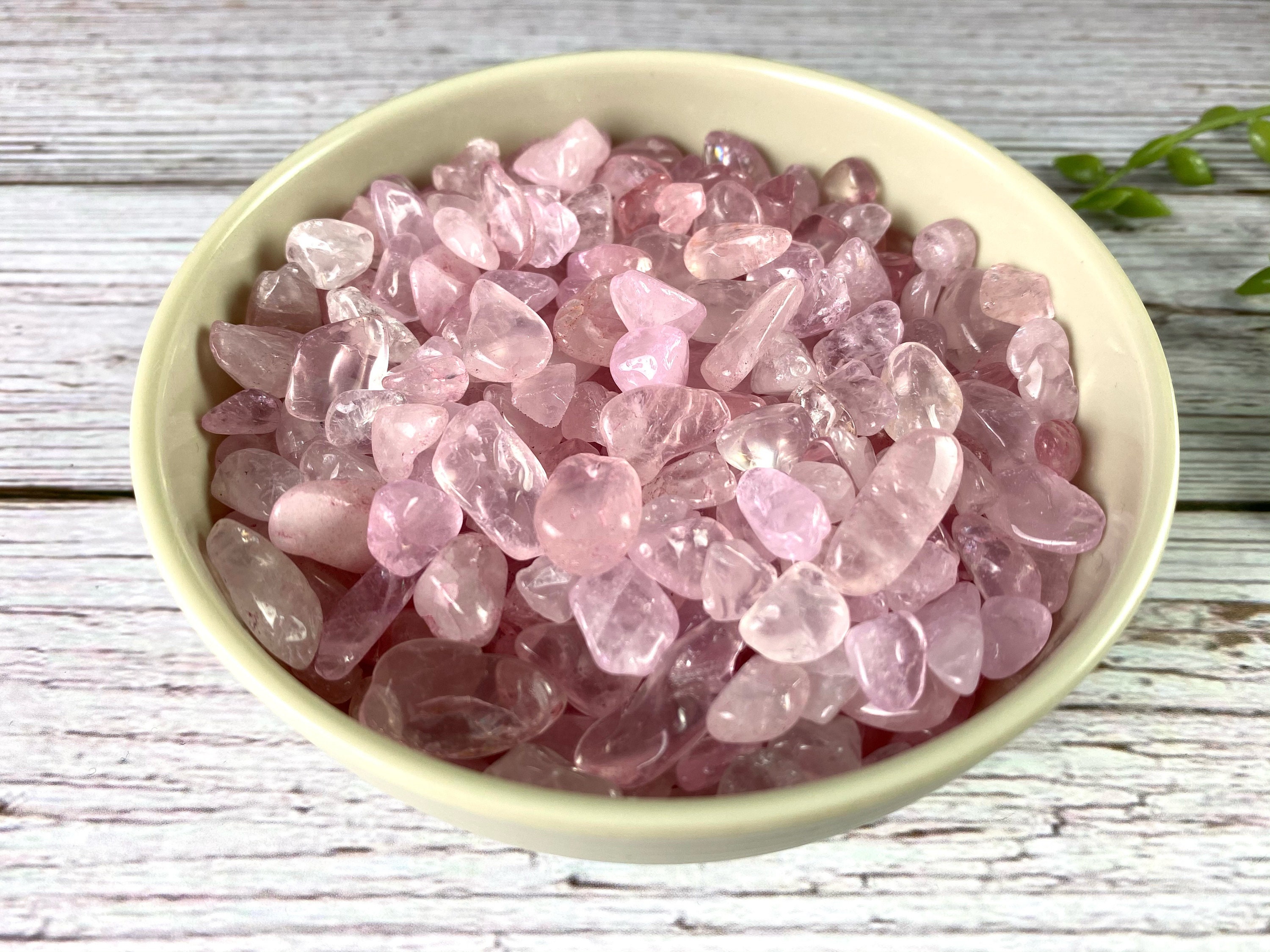 Pink Quartz Rose Quartz Crystal Chips Rose Quartz chips Pink Etsy
