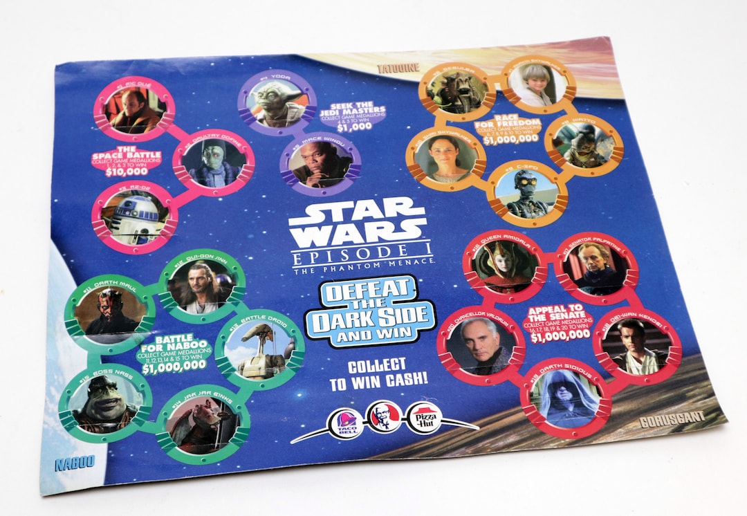 Vintage 1999 Star Wars Episode I KFC, Taco Bell, Pizza Hut