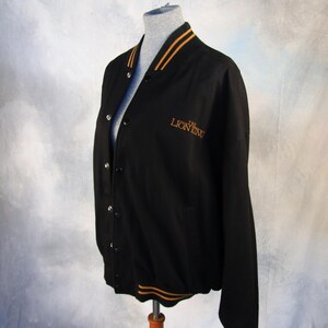 Vtg 1994 Disney Store The Lion King Black & Copper Jacket - Cotton Shell w/Lining - Bomber Style, Unisex, Size L - Original Owner - NM Cond.