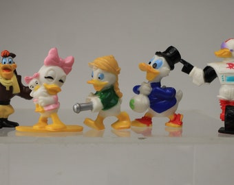 Vtg 1991 Kellogg&#39;s Cereal Promotional Giveaway Toys - Disney&#39;s Ducktales - Set of 5 Figures or Set of 3 Figures - Near Mint Condition