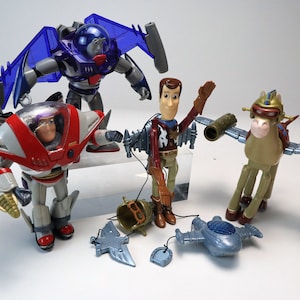 Soarin' Sheriff Woody ロケットフォース　トイストーリー Rare Disney Pixar Toy Story 2 Rocket Force Soarin Sheriff