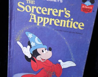 Walt Disney's The Sorcerer's Apprentice - Disney's Wonderful World of Reading - Book Club Edition - 1973