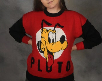 Vintage 1980's Disney Pluto Sweater by 