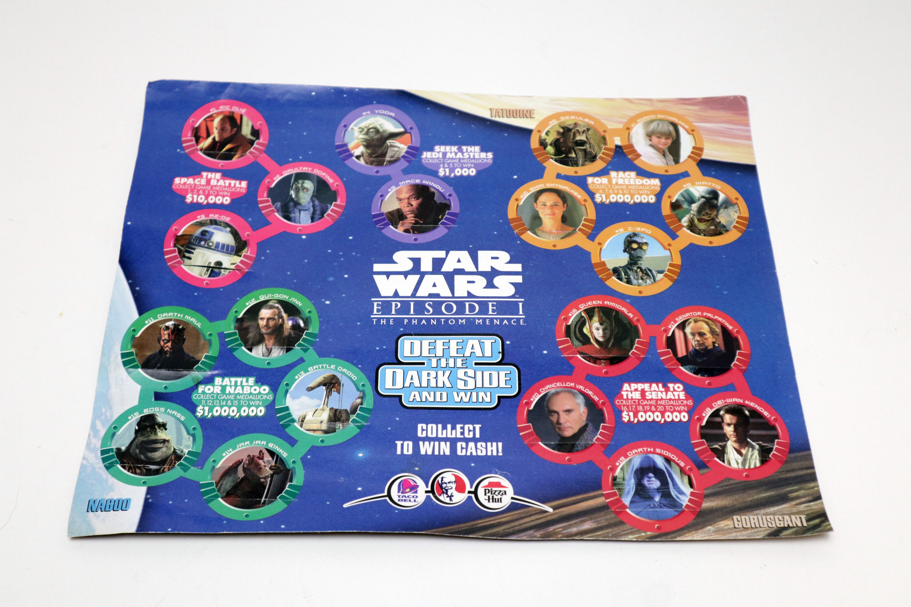 Vintage 1999 Star Wars Episode I KFC, Taco Bell, Pizza Hut