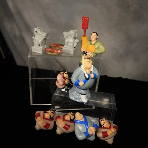Vtg 1998 & 1999 McDonald&#39;s Mulan and Mulan 2 Happy Meal Toys - Five Different Available - Very Good to Mint Condition
