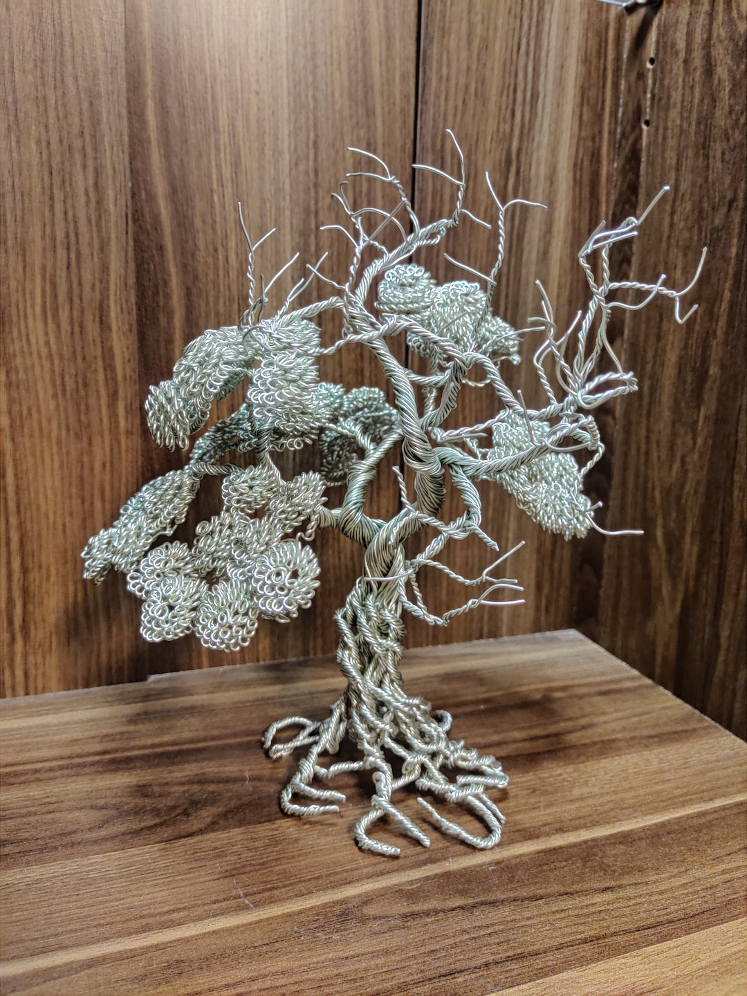 Silver Wire Tree Wire Sculpture Wire Art Unique Decoration Etsy