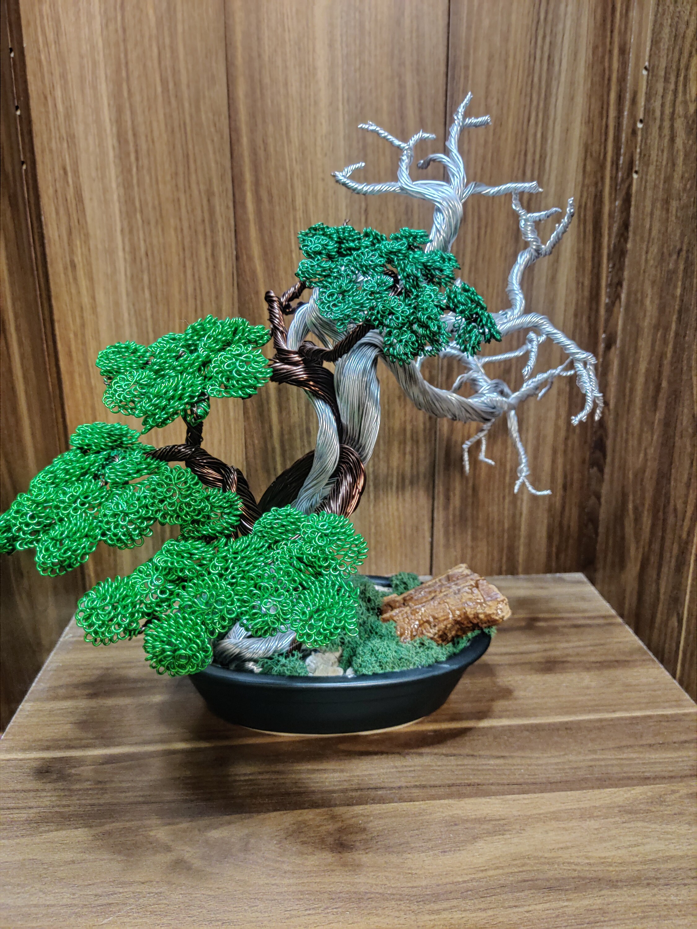 Summer Bonsai Wire Sculpture Unique Gift Home Decor Etsy