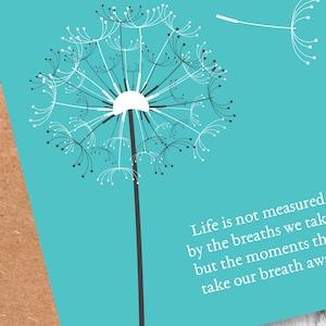 Atem Grußkarte | Positive Affirmation | Motivationskarte | Positive Denkweise | Geistige Gesundheit Geschenk | Inspirierendes Zitat | Selbstpflege