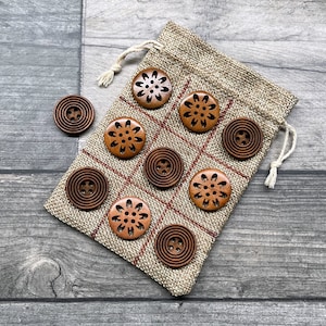 Tic Tac Toe Game | Noughts and Crosses | Kids Activity | Children | Wooden Games | Board Game | Travel Game | Carved