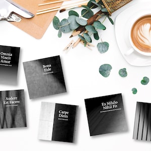 Ensemble de 6 cartes postales latines | Expression latine | Citation latine | | d’art latin | d’impression latine Proverbe latin | Citation de philosophie | Citation romaine | Romains