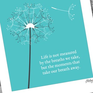 Breath A4 Poster | Positive Affirmation | Motivational Wall Art | Positive Mindset | Inspirational Quote | Mental Health Gift | Self Care