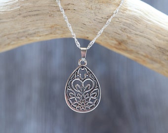 Lotus Necklace | Spiritual Lotus Necklace | Lotus Flower Necklace | Boho Necklace