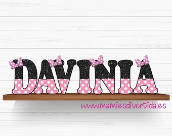 Minnie Letters Etsy