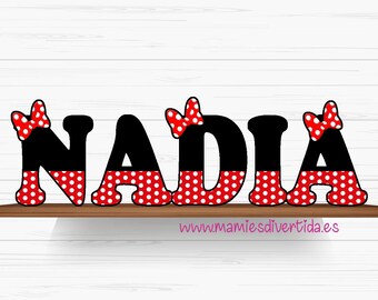Letras Png De Minnie Etsy