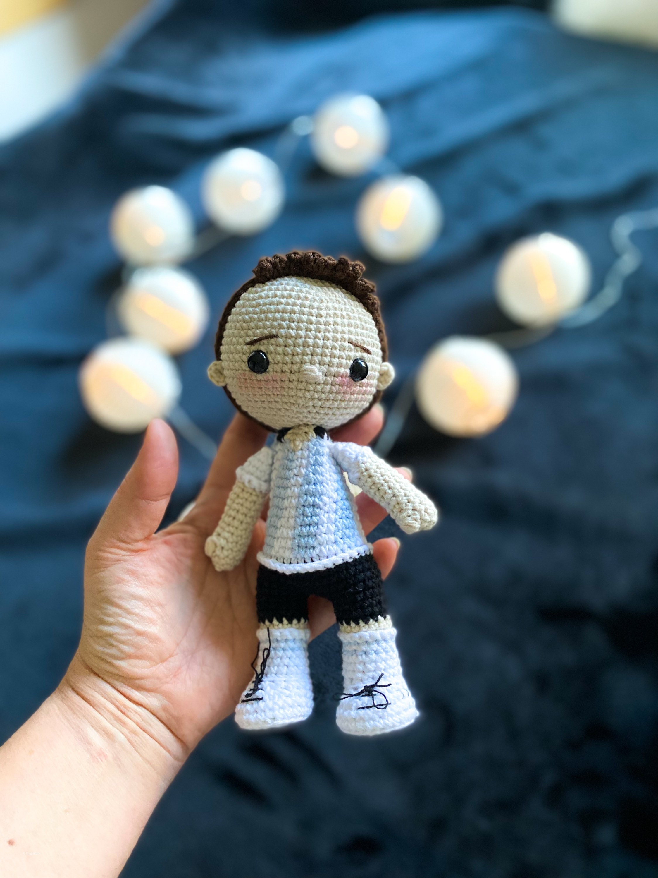 Amigurumi Messi Crochet Doll Messi World Cup Winner Messi Doll