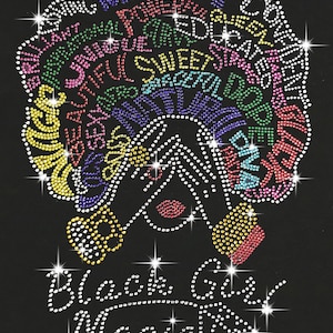 Black Girl Magic Rhinestone bling Tank Top / V- Neck T- Shirts / Sweatshirt / Pullover Fleece Hoodie  / Unisex