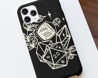 Dnd phone case, D20 phone case, TTRPG phone case, D&D gift, Dnd Slim Phone Cases, Dnd Mate Phone case, Dnd iphone 13 case, iphone 14 case