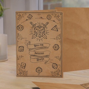 Cartes d'invitation à une fête Donjons et dragons (1, 10, 30 et 50 pièces), invitations du MDN, invitation à une fête D&D, invitation à la campagne du MDN
