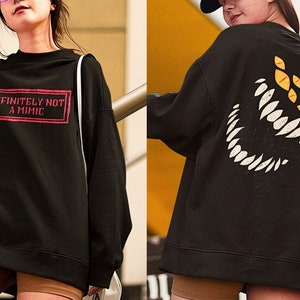 Dnd Mimic Sweatshirt, Dnd Monster sweatshirt, Dnd sweatshirt , D&D sweatshirt, DM gifts, Dnd gifts, Definitely not a mimic, Dnd Unisex