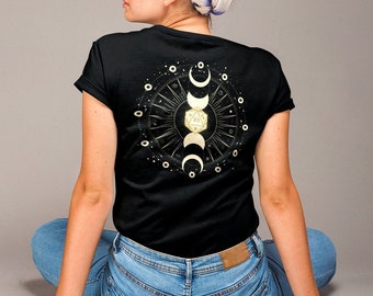 Dnd shirt, Dnd Back and Front Print, Dnd Moon shirt, DM shirt, TTRPG shirt, DM gift shirt, DnD merch, Dnd d20 shirt, dnd gift for woman