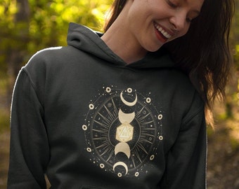 Sudadera con capucha Dnd D20, sudadera con capucha Dnd Poolover, regalos Dnd, sudadera con capucha unisex Dnd, sudadera con capucha celestial Dnd, sudadera con capucha D&D, sudadera con capucha Dnd moon. Regalo de sudadera Dnd