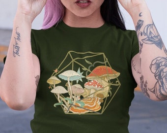 Druid Dnd shirt, Mushrooms dnd shirt, DM shirt, Dnd gift for woman, shirt, DM gift, DnD merch, Dnd gifts, TTRPG shirt, dnd mushrooms shirt