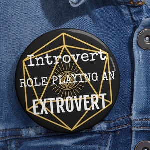 Extraverts Rollenspiel D&D Button, D&D Pin, D&D Button, D&D Pin, D&D Pin, D&D Button, D&D Geschenk, DM Geschenk, D&D Merch, D&D Pin, D&D Pin, D&D Geschenk, DM Geschenk