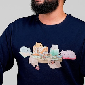 Cats playing Dnd Sweatshirt, Dnd Cat sweatshirt, Dnd sweatshirt , D&D sweatshirt, DM gift, Dnd gifts, D20 sweatshirt, Dnd Unisex pullover