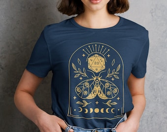 Druid Dnd shirt, Dnd tshirt, Moth dnd shirt, DM shirt, D&D moth shirt, Dnd spell shirt, Dnd shirt for woman, DnD merch, Dnd gifts, RPG shirt
