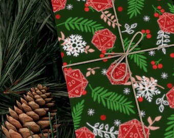 Dnd Gift Wrap Paper, Dnd gift wrapping paper, dnd gift packing, DM gifts, Dnd Decor, dnd Christmas gifts, Eco friendly gift wrapping